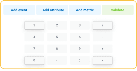 advanced calculated metrics example in custify