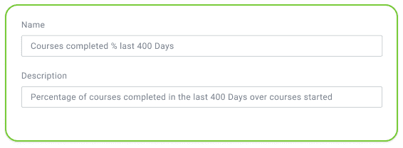 advanced calculated metrics example in custify