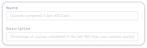 calculated metrics example