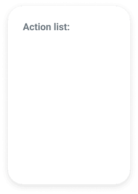 onboarding action list custify