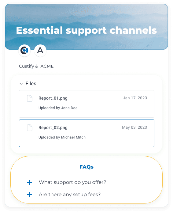 onboarding steps custify portal