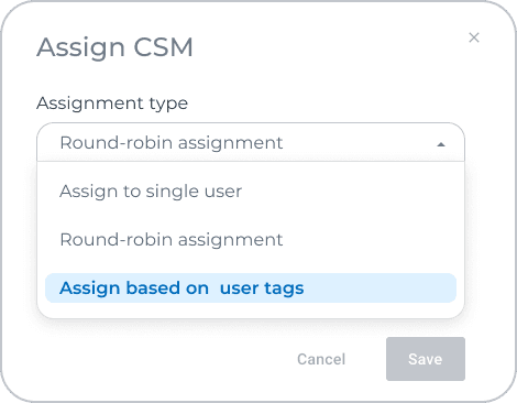 task assignment in custify example