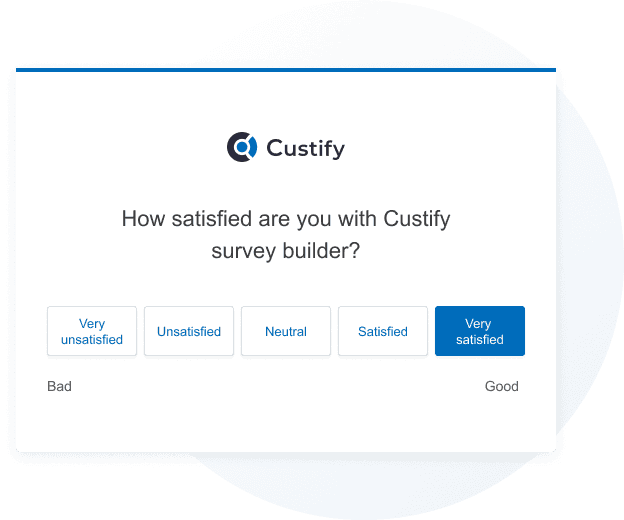 customer satisfaction survey in custify