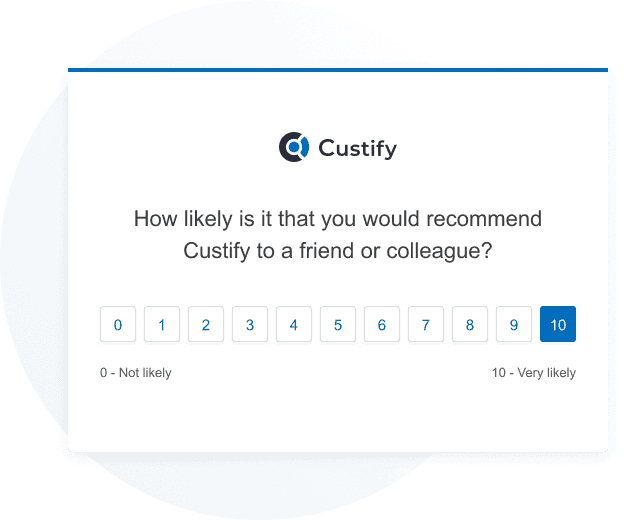 promoter score in custify