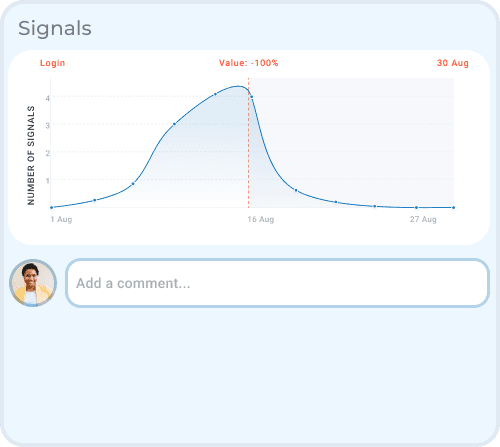 account health score signals in custify