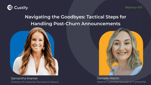 Samantha Kramer (Director of CS at Data.ai)  Danielle Martin (Head of CS at TryHackMe)