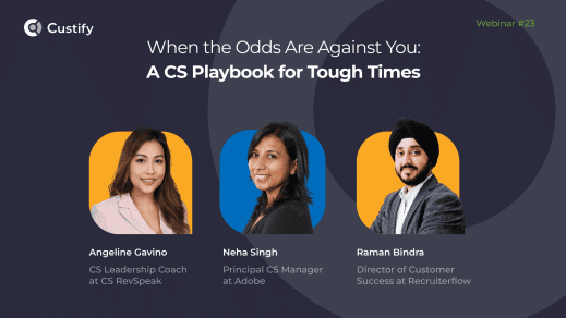 Angeline Gavino (CS Coach at CS RevSpeak) Neha Singh (Principal CSM at Adobe)