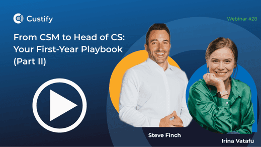 Irina Vatafu (Head of CS at Custify), Steve Finch (Brand Ambassador at Thinqi)
