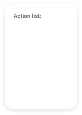 onboarding action list custify