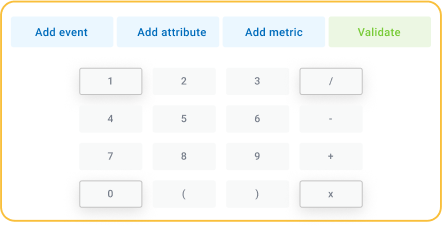 advanced calculated metrics example in custify